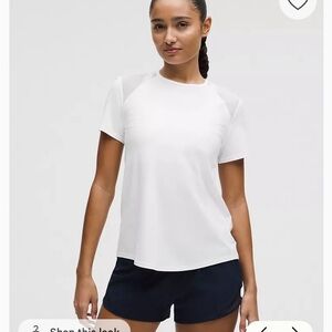 lululemon Sculpt Short Sleeve - White (brand new)